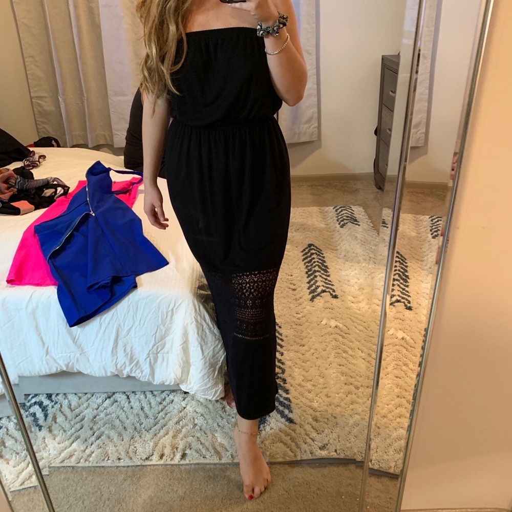 Black beach dress